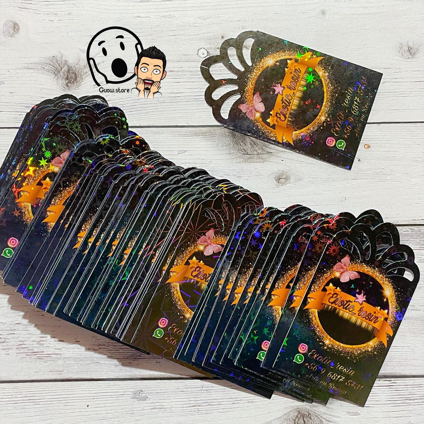 Tags colgantes holograficos