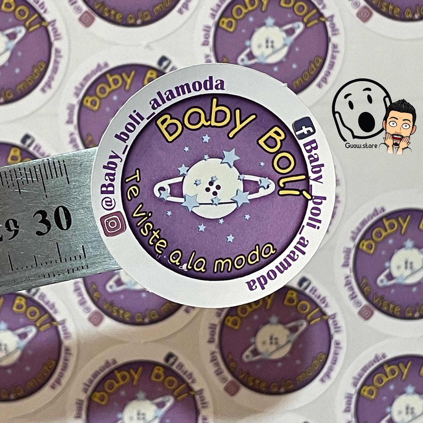 sticker adhesivos 5cm