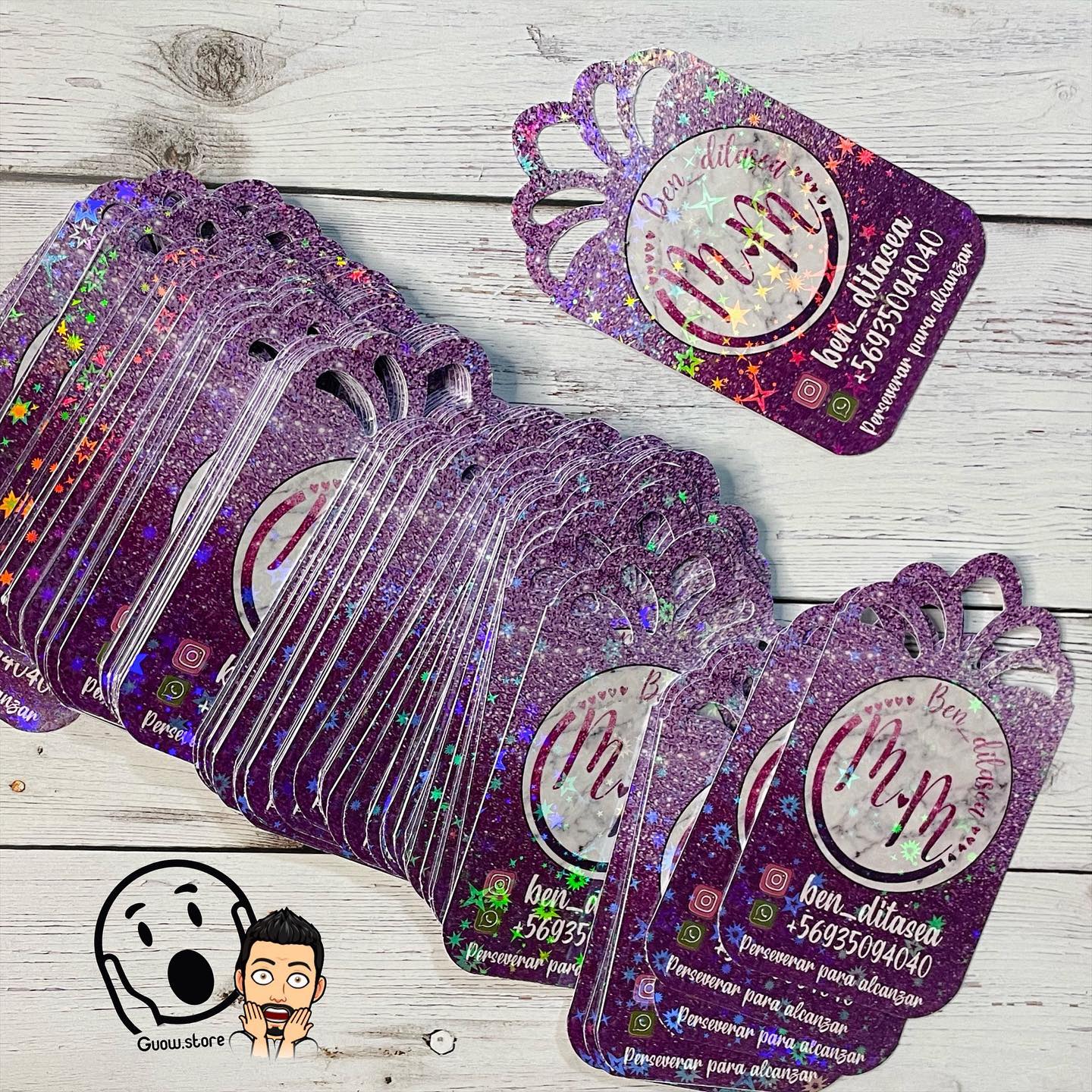 Tags colgantes holograficos