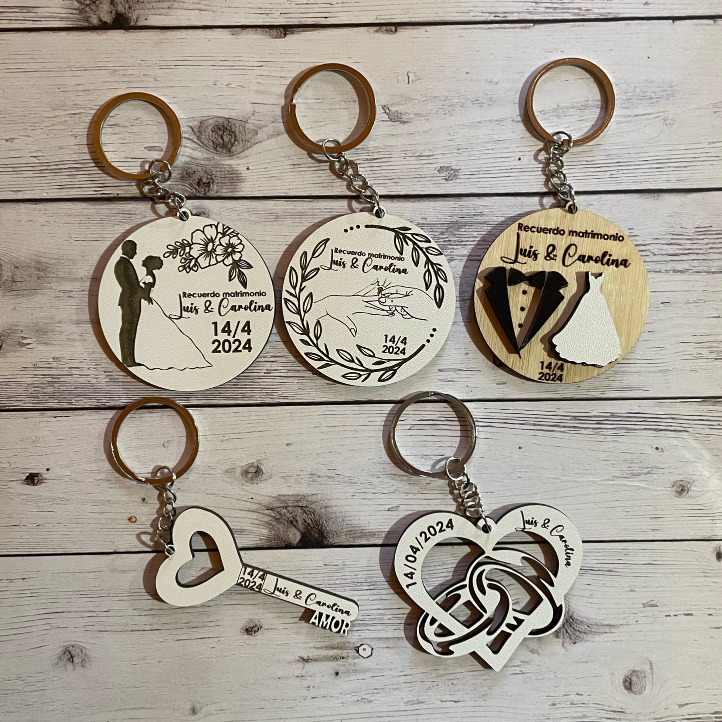 Llaveros de matrimonio