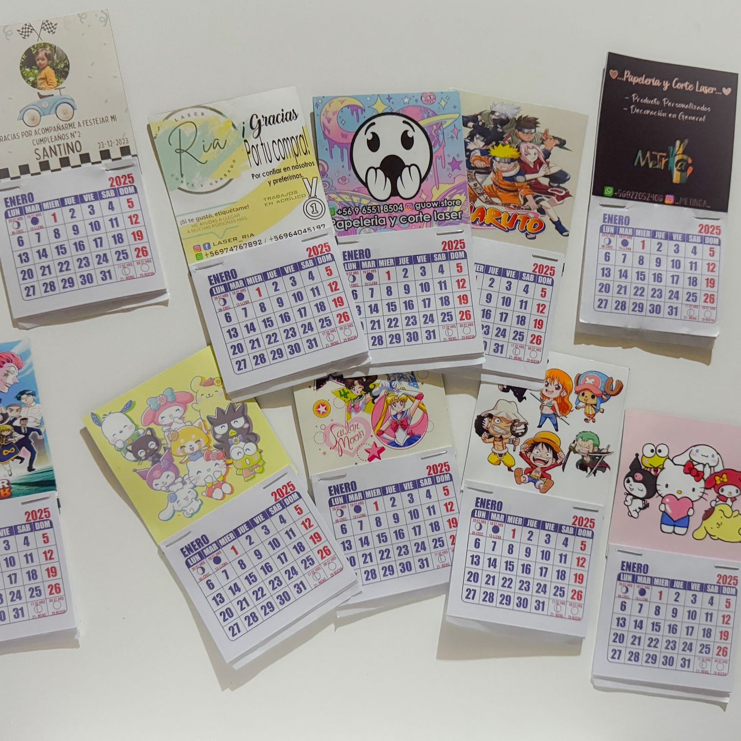 Mini calendarios imantados